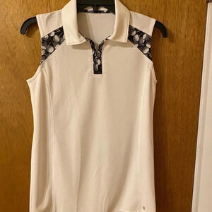 IZOD Women’s Golf Top, White, Size XS